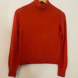 Rag And Bone Cashmere Mock Neck Mixed Knit Sweater